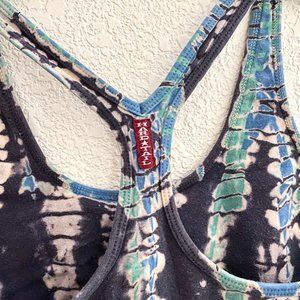 🧡 2/$30 Hard Tail Blue & Green Tie Dye Yoga Tank